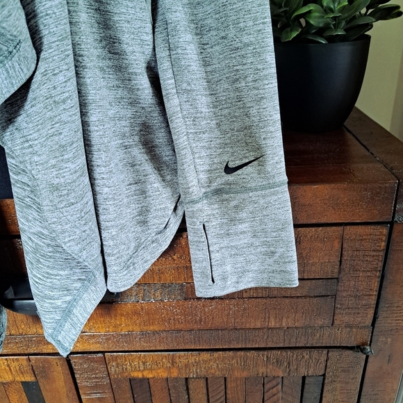 Nike Dri Fit Open Drape Cardigan Yoga Open Front Top Size Large Green Active - Picture 7 of 13